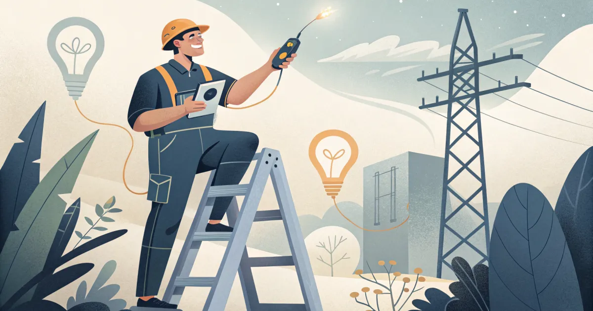 An electrician at work, illustrating how Do I Show Up in the Google Map Pack for My Electrical Service.