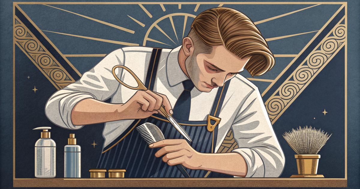 A hairdresser at work, illustrating what Makes an AI Answer Engine Trust a Local Business.
